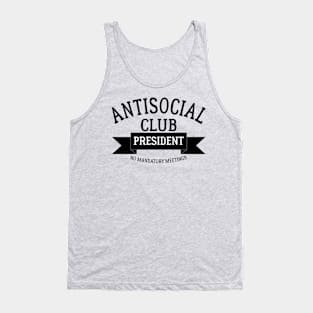 Antisocial Club President Tank Top